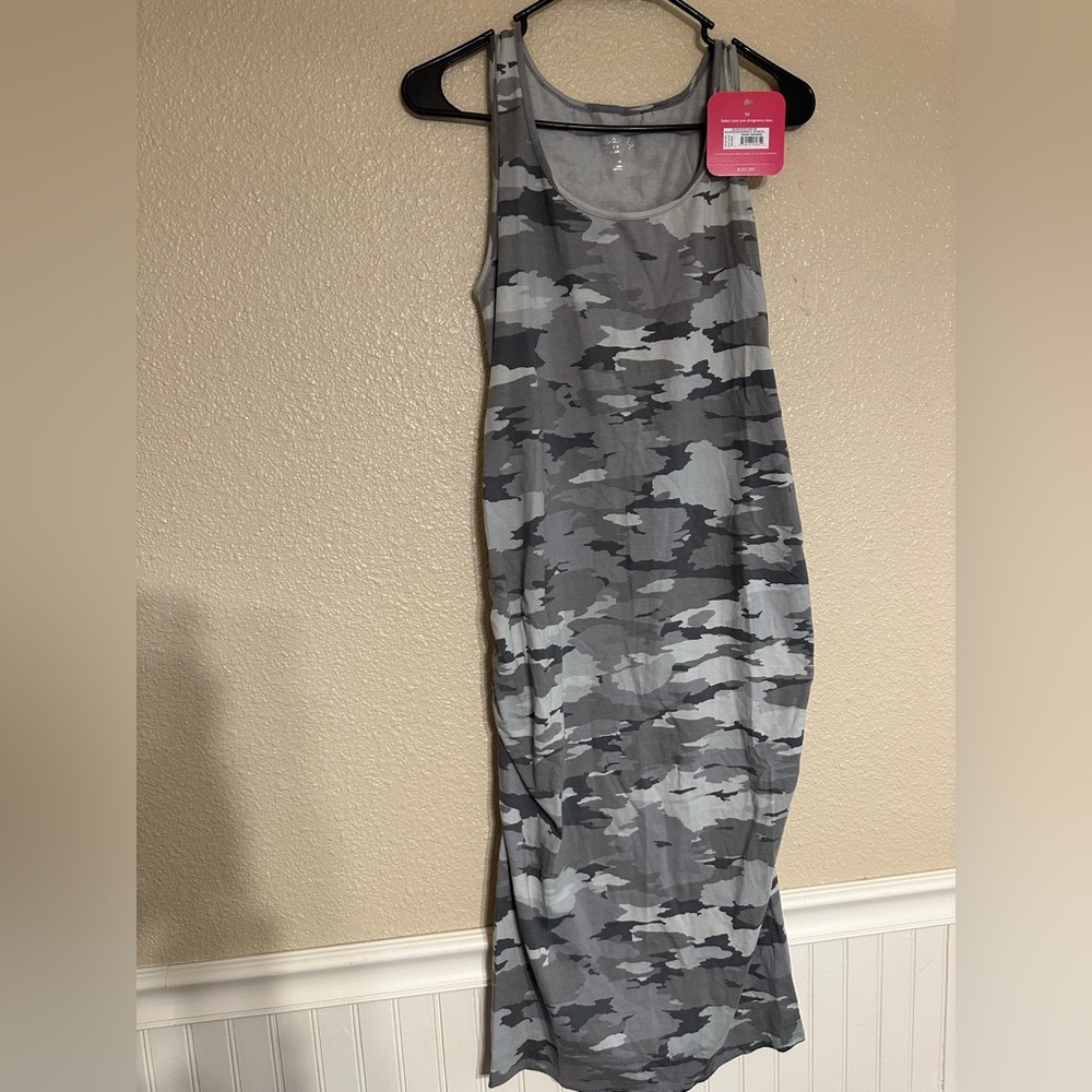 Isabel maternity camo dress